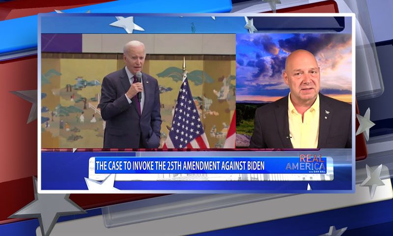 Video still from Doug Mastriano's interview with Real America on One America News Network