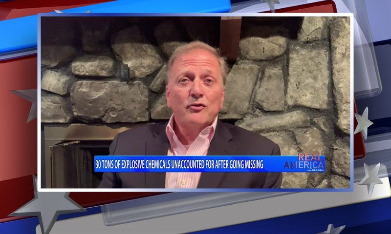 Video still from Chris Head's interview with Real America on One America News Network