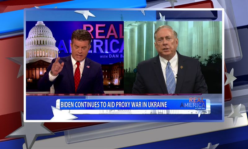 Video still from Col. Doug Macgregor's interview with Real America on One America News Network