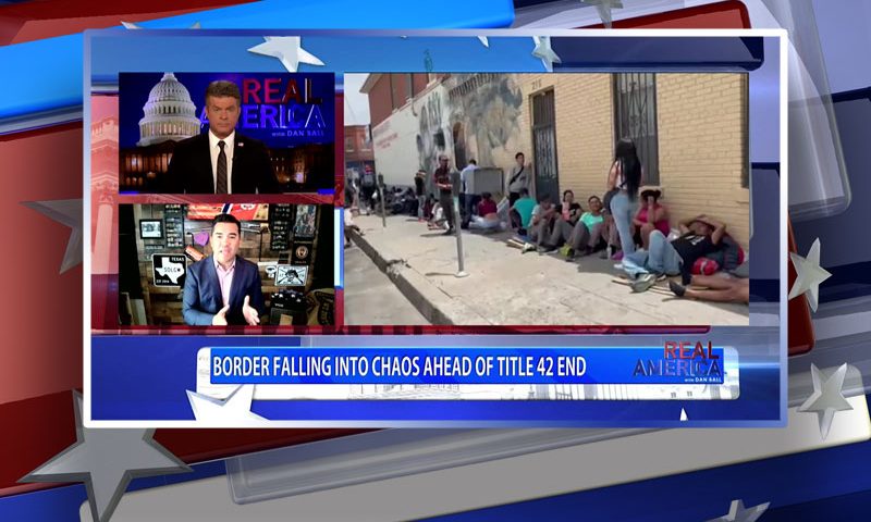 Video still from Victor Avila's interview with Real America on One America News Network