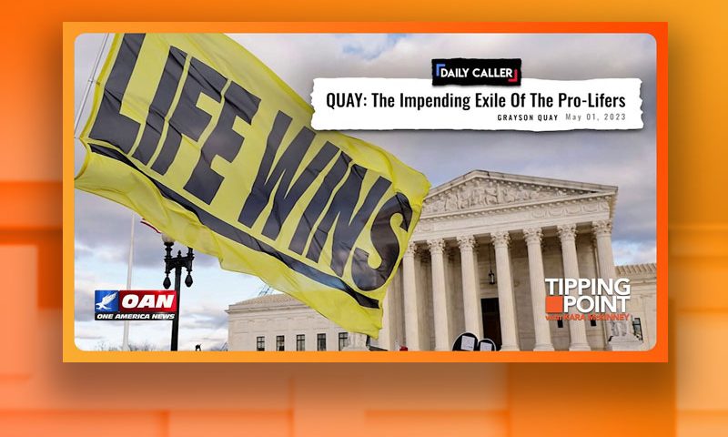 Video still from Tipping Point on One America News Network