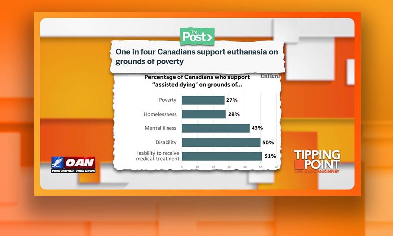 Video still from Tipping Point on One America News Network