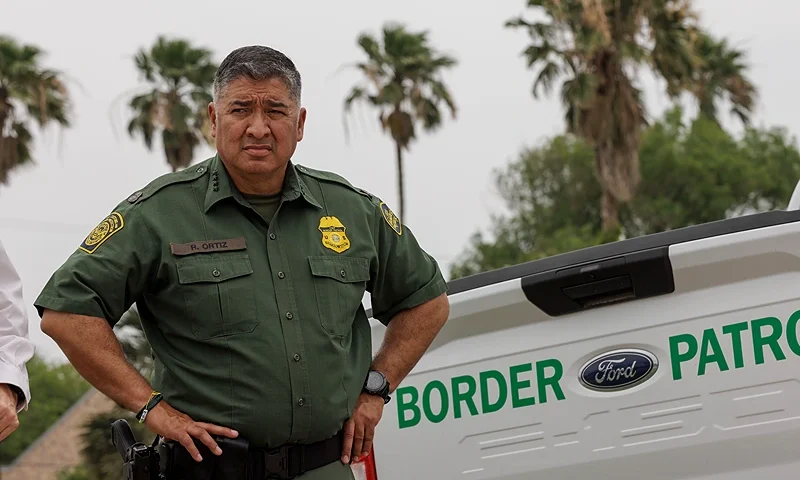 BROWNSVILLE, TEXAS - MAY 05: U.S. Border Patrol Chief Raul Ortiz attends a press conference on May 5, 2023 in Brownsville, Texas. Mayorkas was joined by U.S. Border Patrol Chief Raul Ortiz, U.S. Border Patrol Acting Deputy Commissioner Benjamine "Carry" Huffman and Rio Grande Valley Sector Border Patrol Chief Gloria Chavez to speak about the immigration and the Trump-era expulsion policy Title 42 that is set to end next week. (Photo by Michael Gonzalez/Getty Images)