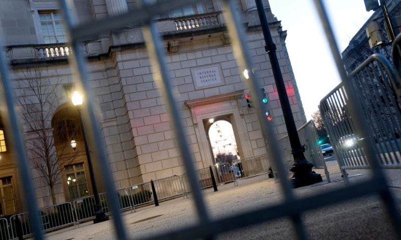 View of the Internal Revenue Service (IRS) building in Washington, DC, on January 24, 2023. (Photo by Stefani Reynolds / AFP) (Photo by STEFANI REYNOLDS/AFP via Getty Images)
