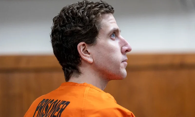 MOSCOW, IDAHO - MAY 22: Bryan Kohberger, who is accused of killing four University of Idaho students in November 2022, listens during his arraignment hearing in Latah County District Court, May 22, 2023 in Moscow, Idaho. (Photo by Zach Wilkinson-Pool/Getty Images)