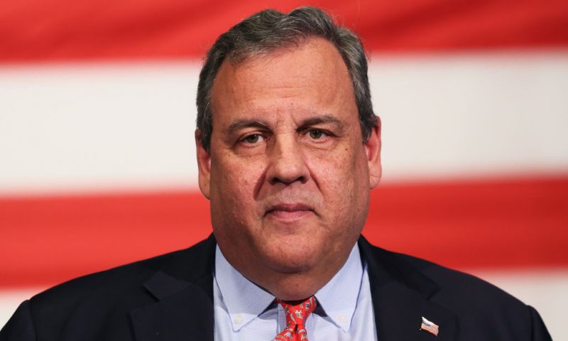 Former New Jersey Gov. Chris Christie speaks at a town-hall-style event at the New Hampshire Institute of Politics at Saint Anselm College on June 06, 2023 in Manchester, New Hampshire. Christie, who filed paperwork earlier in the day that he would seek the 2024 Republican nomination, announced his candidacy at the event. Christie took aim at early frontrunner, former President Donald Trump, declaring that Trump had not delivered on a number of promises and saying his actions leading up to the January 6, 2021 insurrection at the U.S. Capitol had crossed a line. It is Christie's second run for president. (Photo by Michael M. Santiago/Getty Images)