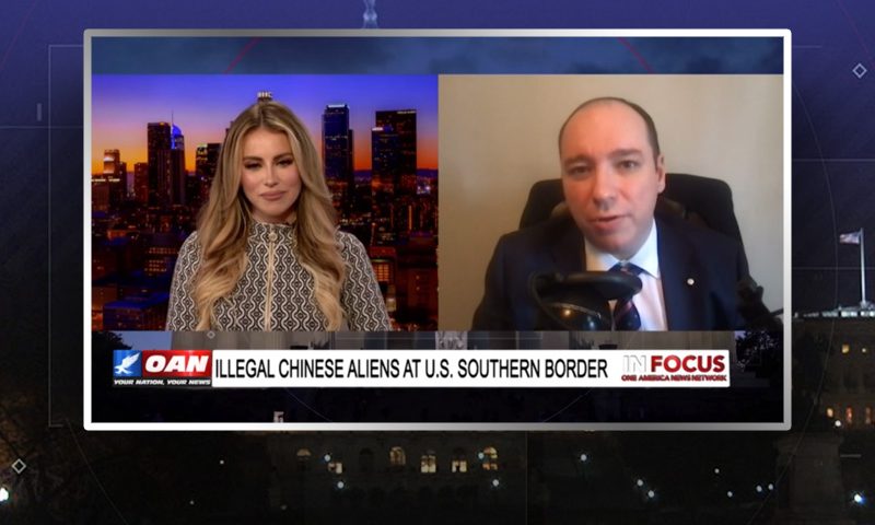 Video still from Brandon Weichert's interview with In Focus on One America News Network