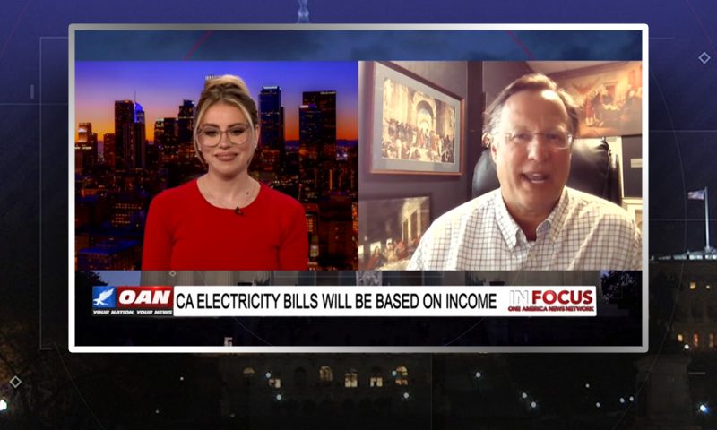 Video still from Dave Brat's interview with In Focus on One America News Network