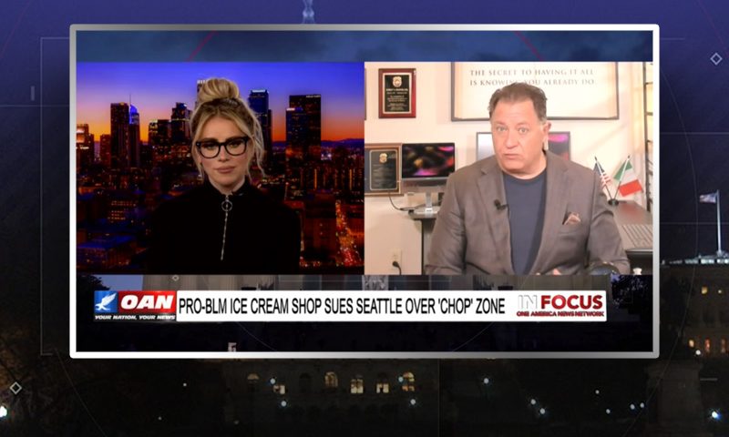 Video still from Bob Bianchi's interview with In Focus on One America News Network