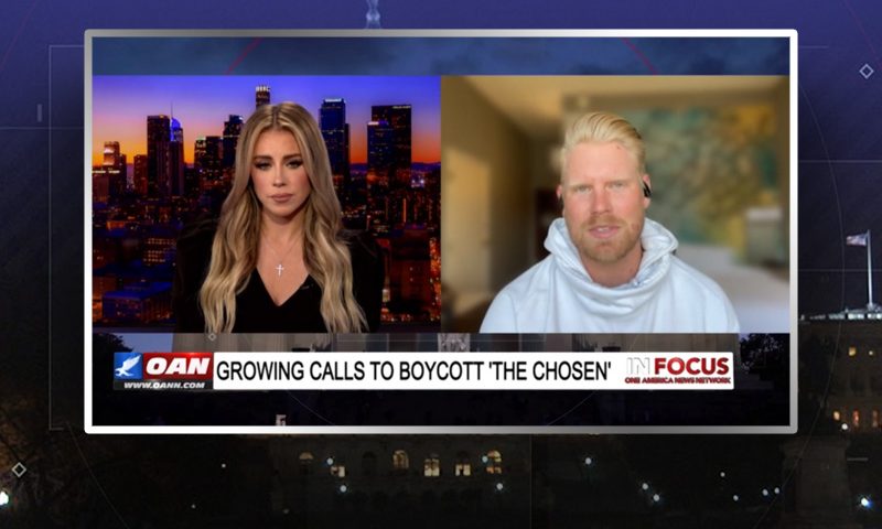 Video still from Jon Root's interview with In Focus on One America News Network