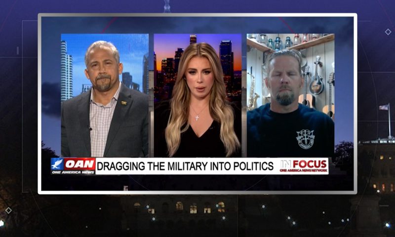 Video still from Michael Carmichael and Will Spencer's interview with In Focus on One America News Network
