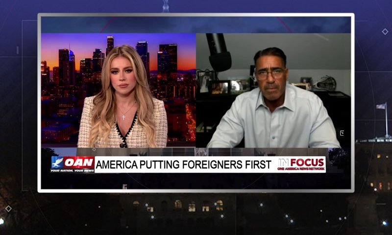 Video still from Chris Markowski's interview with In Focus on One America News Network