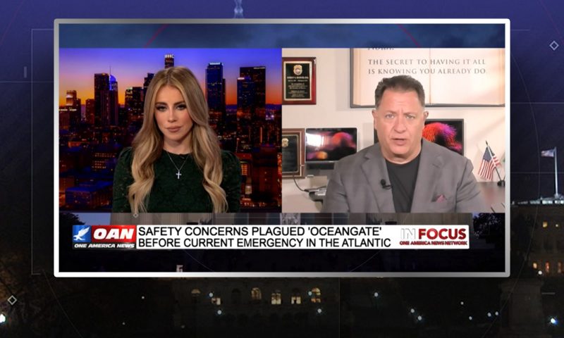Video still from Bob Bianchi's interview with In Focus on One America News Network