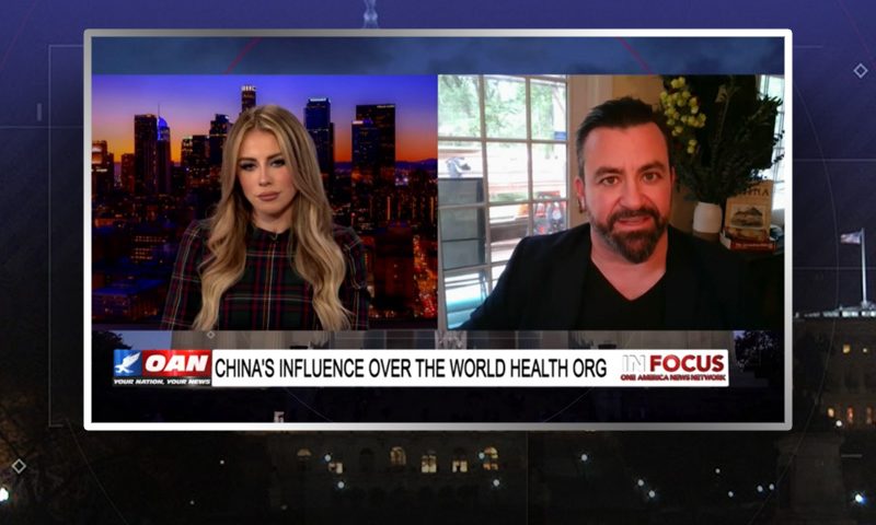 Video still from Brian Shea's interview with In Focus on One America News Network