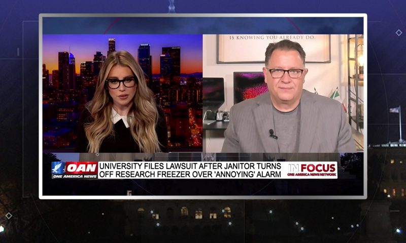 Video still from Bob Bianchi's interview with In Focus on One America News Network