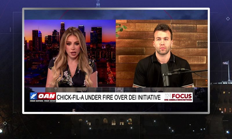 Video still from Aldo Buttazzoni's interview with In Focus on One America News Network