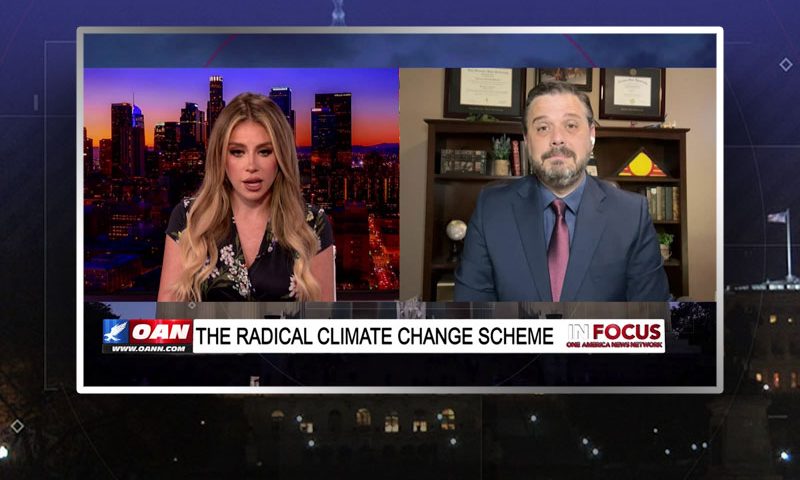 Video still from Larry Behrens' interview with In Focus on One America News Network
