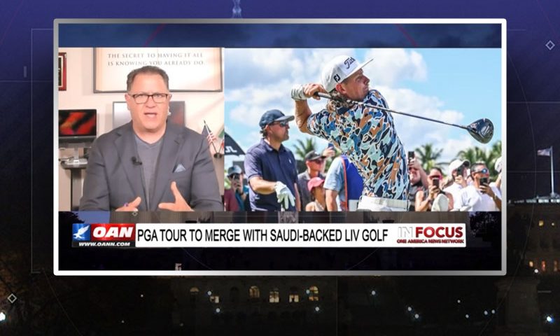 Video still from Bob Bianchi's interview with In Focus on One America News Network