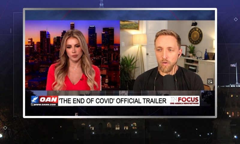 Video still from Alec Zeck's interview with In Focus on One America News Network