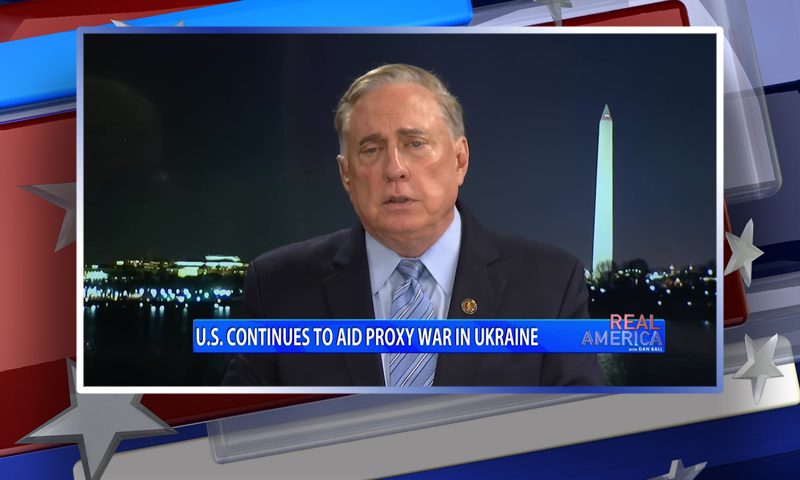 Video still from Col. Doug Macgregor's interview with Real America on One America News Network