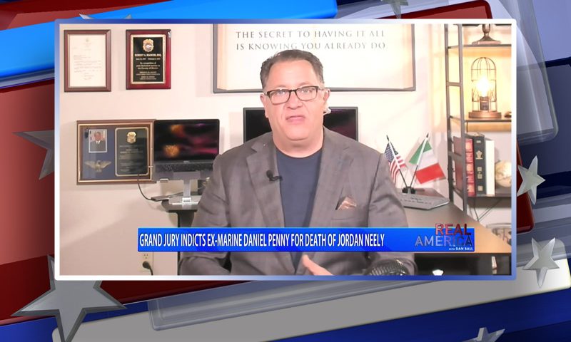 Video still from Bob Bianchi's interview with Real America on One America News Network