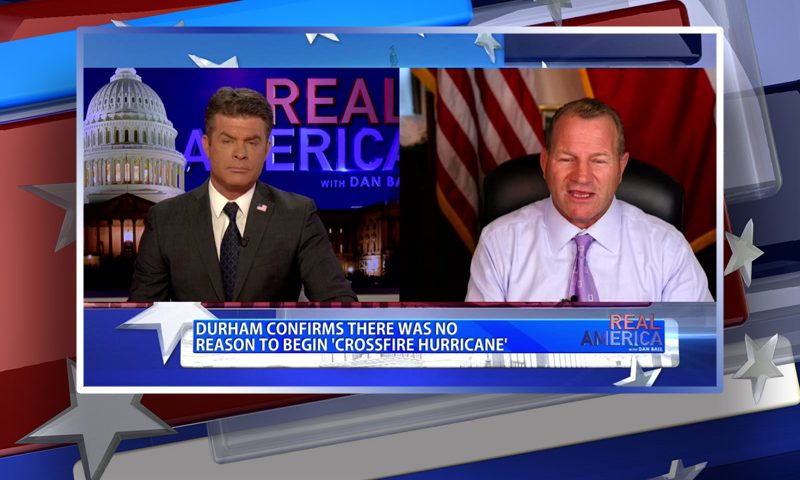 Video still from Rep. Troy Nehls' interview with Real America on One America News Network