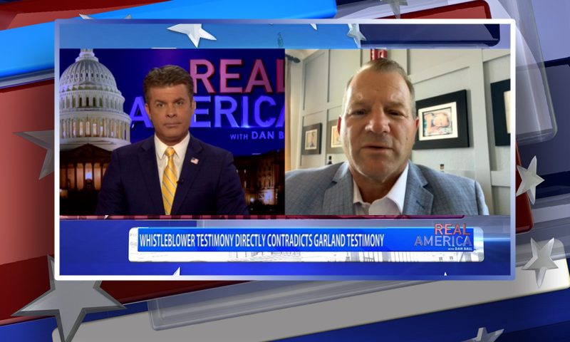 Video still from Troy Nehls' interview with Real America on One America News Network
