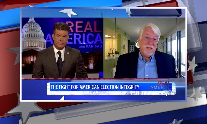 Video still from Joe Hoft's interview with Real America on One America News Network