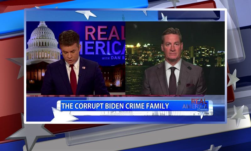 Video still from Rep. Greg Steube's interview with Real America on One America News Network