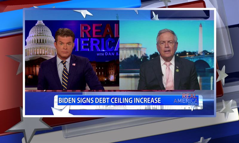 Video still from Rep. Ralph Norman's interview with Real America on One America News Network