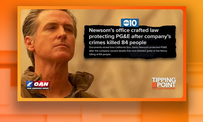Video still from Tipping Point on One America News Network