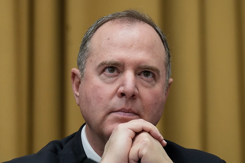WASHINGTON, DC - FEBRUARY 01: U.S. Rep. Adam Schiff (D-CA) attends a business meeting prior to a hearing on U.S. southern border security on Capitol Hill, February 01, 2023 in Washington, DC. This is the first in a series of hearings called by Republicans to examine the Biden administration's handling of border security and migration along the U.S.-Mexico border. (Photo by Drew Angerer/Getty Images)