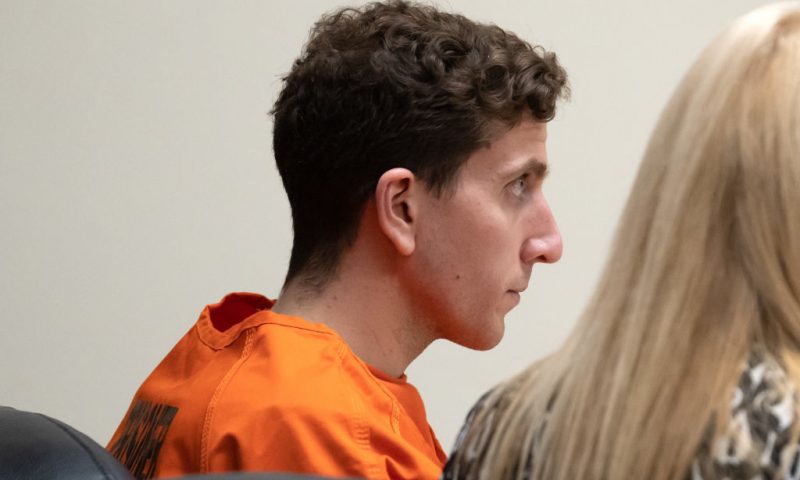 MOSCOW, IDAHO - JANUARY 05: Bryan Kohberger, left, sits with his attorney, public defender Anne Taylor, right, during a hearing in Latah County District Court on January 5, 2023, in Moscow, Idaho. Kohberger has been arrested for the murders of four University of Idaho students in November 2022. (Photo by Ted S. Warren - Pool/Getty Images)
