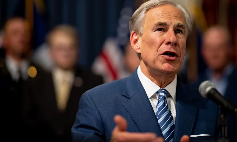 AUSTIN, TEXAS - JUNE 08: Texas Gov. Greg Abbott speaks at a news conference in the state Capitol on June 08, 2023 in Austin, Texas. Abbott and Texas Department of Public Safety Director Steve McCraw joined bill authors, sponsors, legislators and law enforcement members in the signing of bills aimed at enhancing southern border security. (Photo by Brandon Bell/Getty Images)