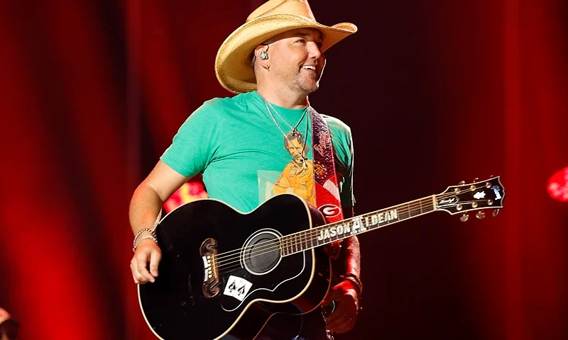 NASHVILLE, TENNESSEE - JUNE 10: Jason Aldean performs on stage during day three of CMA Fest 2023 at Nissan Stadium on June 10, 2023 in Nashville, Tennessee. (Photo by Jason Kempin/Getty Images)