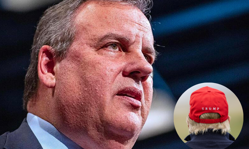 Former New Jersey Governor Chris Christie speaks during a New Hampshire Town Hall at Saint Anselm College in Goffstown, New Hampshire, on June 6, 2023. Republican former New Jersey governor Chris Christie jumped into the 2024 race for the White House on June 6, 2023, positioning himself as a political knife-fighter and the only candidate willing to take on frontrunner Donald Trump. (Photo by Joseph Prezioso / AFP) (Photo by JOSEPH PREZIOSO/AFP via Getty Images) / TURNBERRY, SCOTLAND - MAY 02: Former U.S. President Donald Trump during a round of golf at his Turnberry course on May 2, 2023 in Turnberry, Scotland. Former U.S. President Donald Trump is visiting his golf courses in Scotland and Ireland. Back in the United States, he faces legal action on 34 counts of falsifying business records. (Photo by Robert Perry/Getty Images)