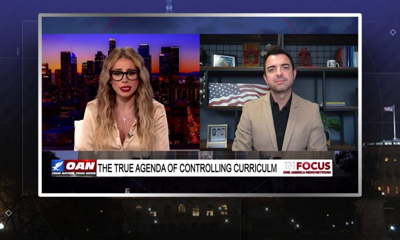 Video still from Lucas Miles' interview with In Focus on One America News Network
