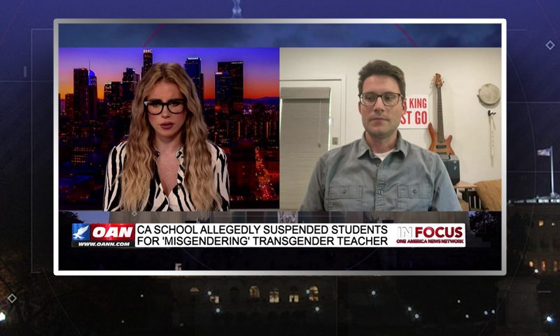 Video still from Jordan Henry's interview with In Focus on One America News Network