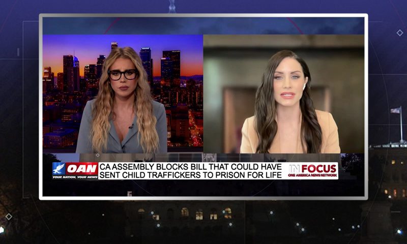 Video still from Landon Starbuck's interview with In Focus on One America News Network