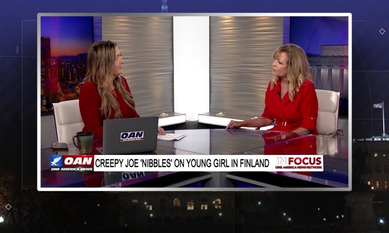 Video still from Andrea Kaye's interview with In Focus on One America News Network