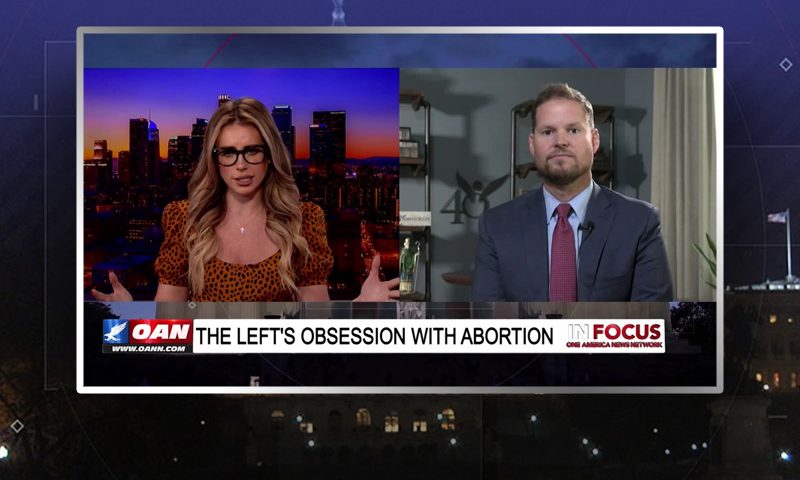 Video still from Shawn Carney's interview with In Focus on One America News Network