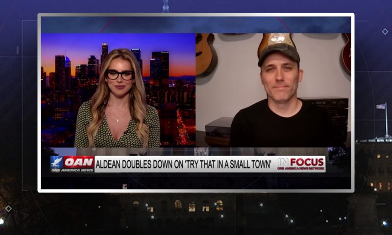 Video still from Brad Skistimas' interview with In Focus on One America News Network
