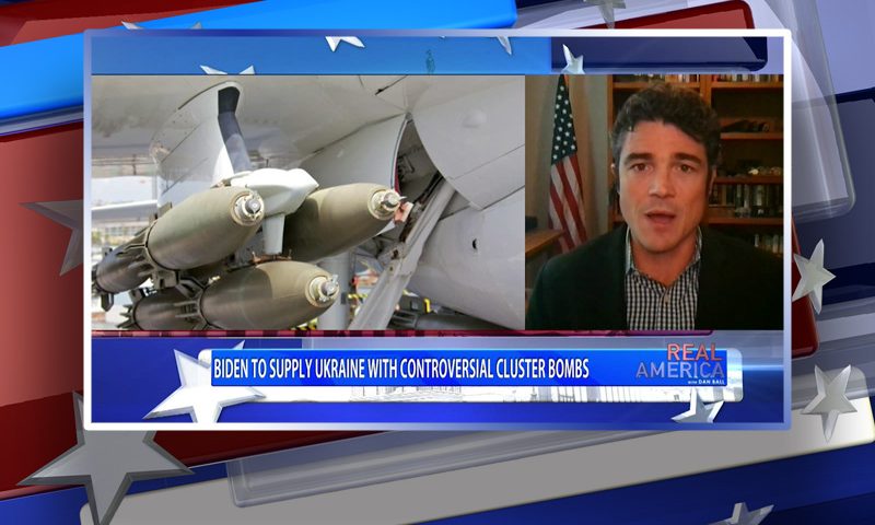 Video still from Joe Kent's interview with Real America on One America News Network