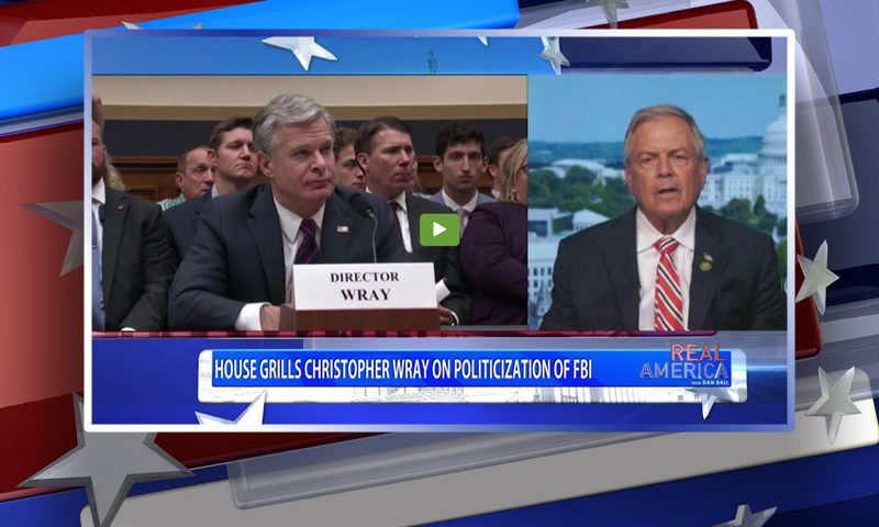 Video still from Ralph Norman's interview with Real America on One America News Network