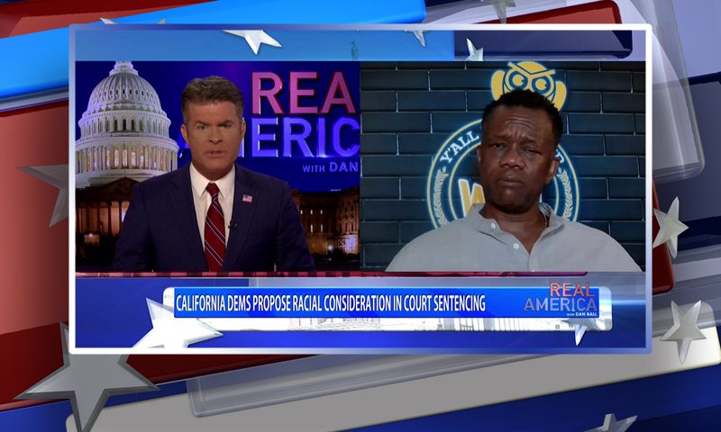 Video still from Kevin McGary's interview with Real America on One America News Network