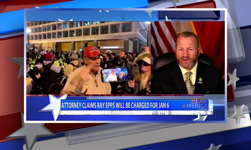 Video still from Rep. Troy Nehls' interview with Real America on One America News Network