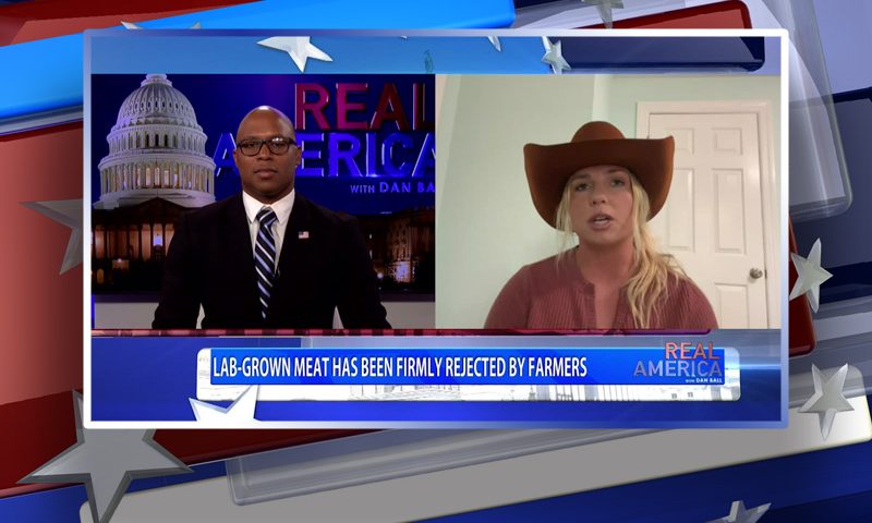 Video still from Stephanie Nash's interview with Real America on One America News Network
