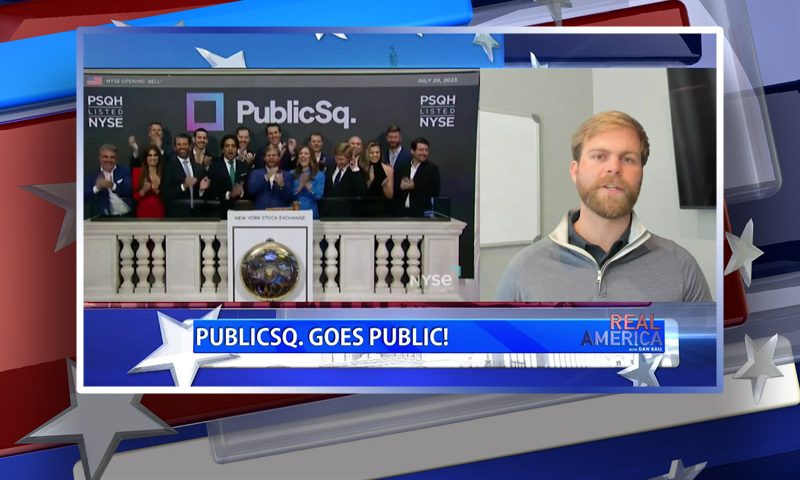Video still from Michael Seifert's interview with Real America on One America News Network