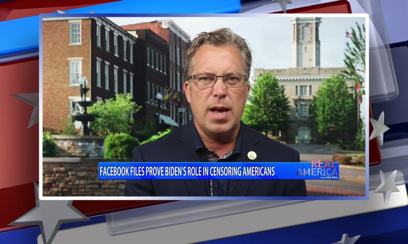 Video still from Andy Ogles' interview with Real America on One America News Network