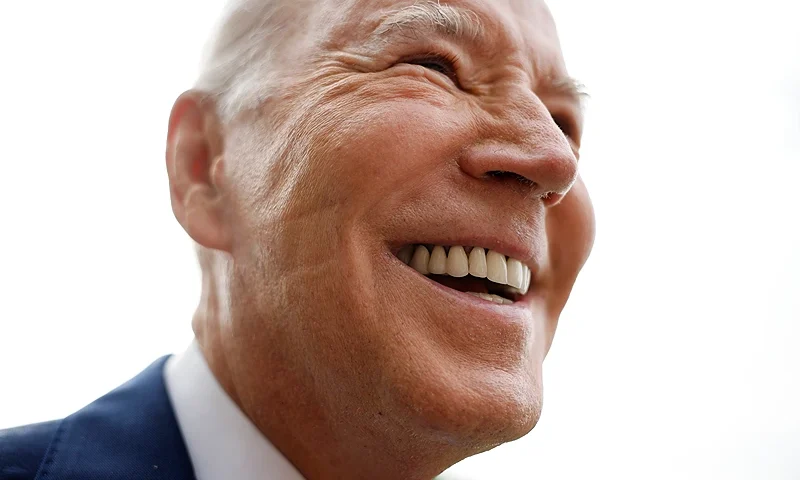 WASHINGTON, DC - JUNE 28: U.S. President Joe Biden talks to reporters as he departs the White House on June 28, 2023 in Washington, DC. Biden is traveling to Illinois to speak on what the administration has dubbed “Bidenomics" and to attend a campaign fund raiser before returning to Washington later in the evening. (Photo by Chip Somodevilla/Getty Images)